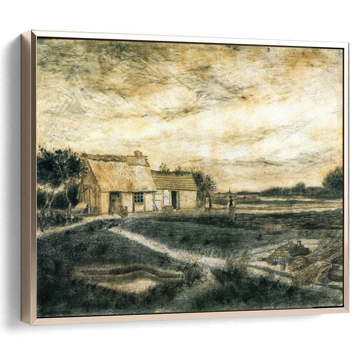 Barn with Moss-Covered Roof (1881) by Vincent van Gogh