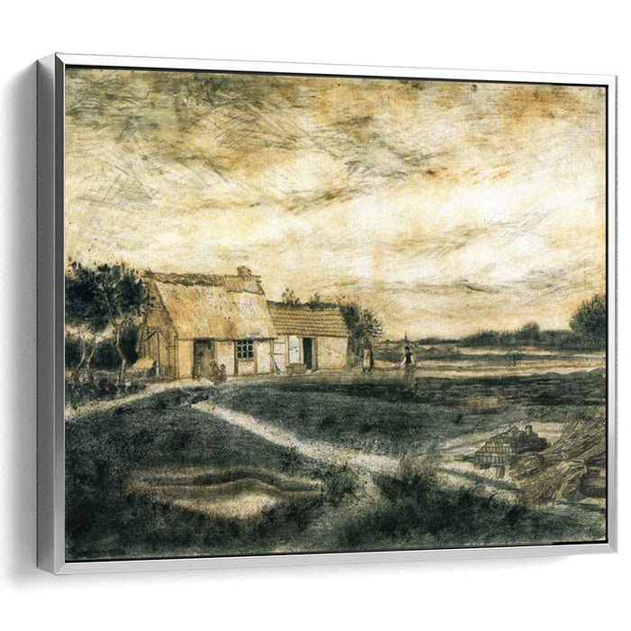 Barn with Moss-Covered Roof (1881) by Vincent van Gogh