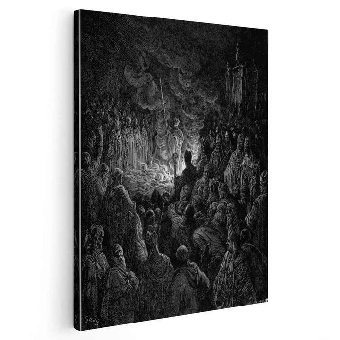 Barthelemi undergoing the Ordeal of Fire by Gustave Dore