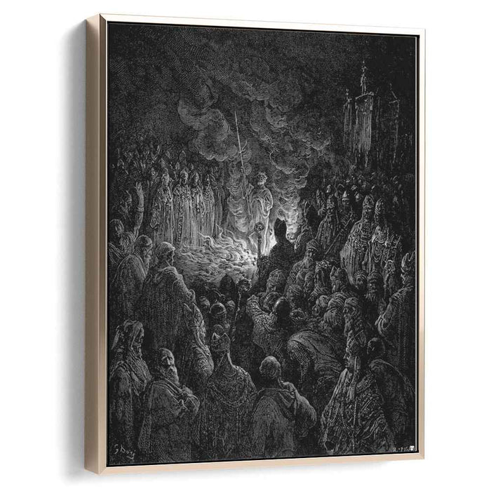 Barthelemi undergoing the Ordeal of Fire by Gustave Dore