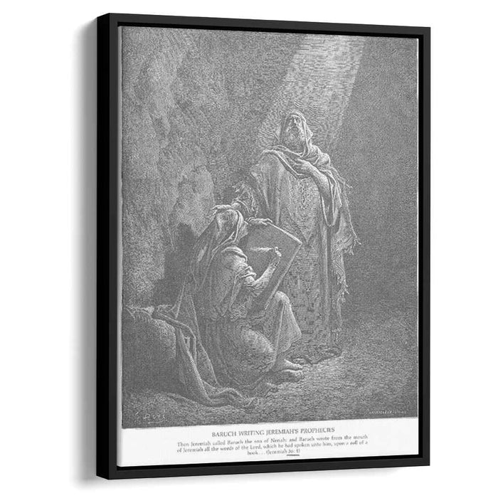 Baruch Writes Jeremiah's Prophecies by Gustave Dore