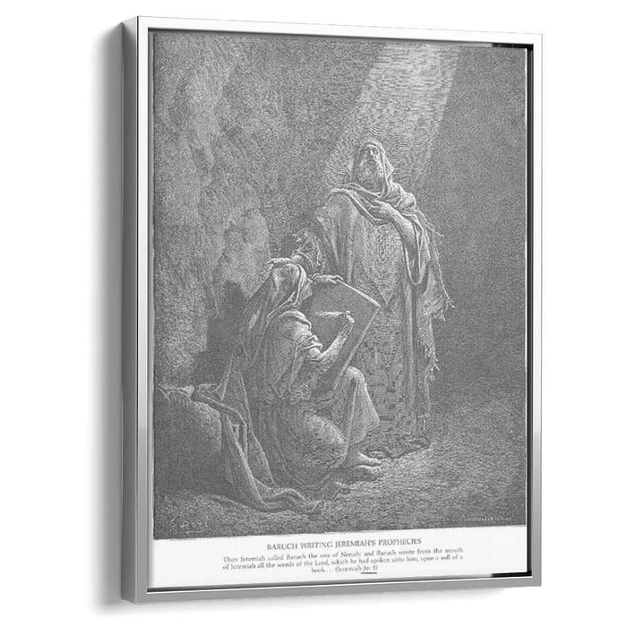 Baruch Writes Jeremiah's Prophecies by Gustave Dore