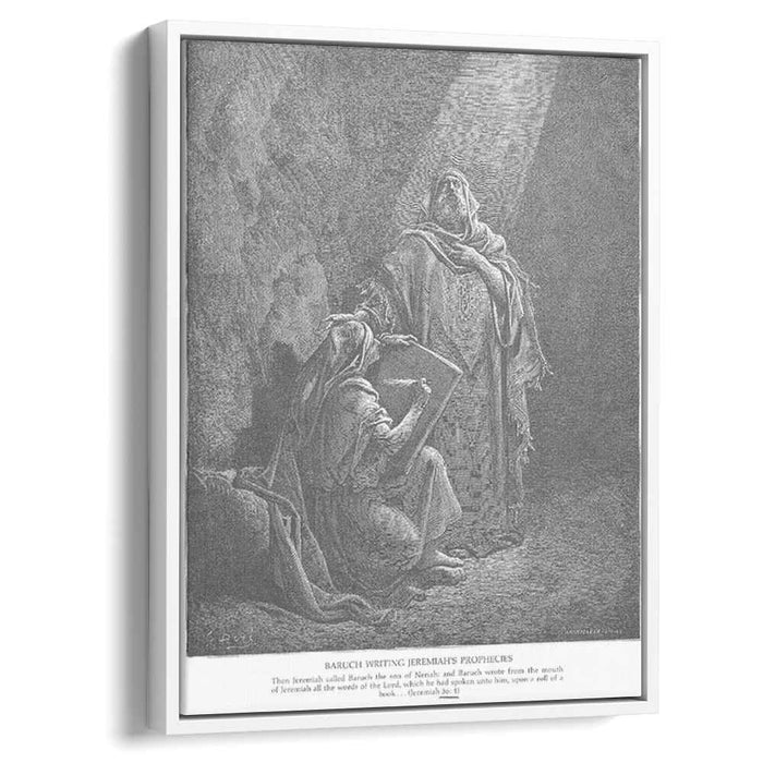 Baruch Writes Jeremiah's Prophecies by Gustave Dore