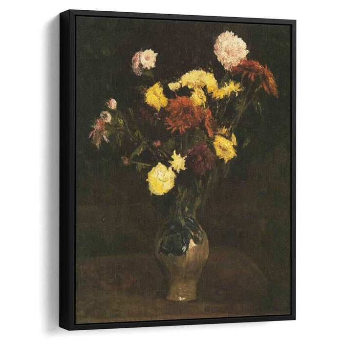 Basket of Carnations and Zinnias (1886) by Vincent van Gogh