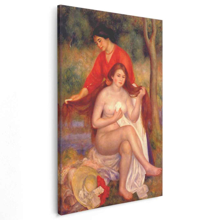 Bather and maid (The Toilet) (1900) by Pierre-Auguste Renoir