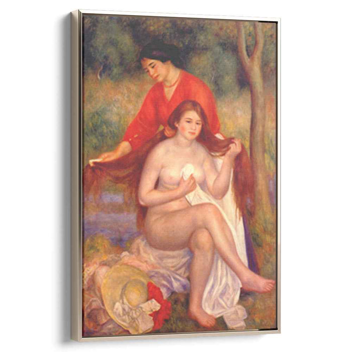 Bather and maid (The Toilet) (1900) by Pierre-Auguste Renoir