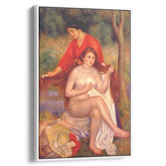 Bather and maid (The Toilet) (1900) by Pierre-Auguste Renoir