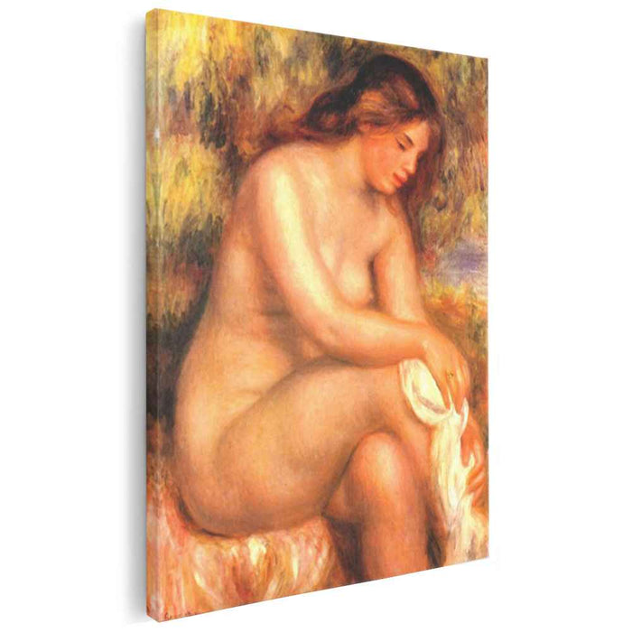 Bather drying her leg (1910) by Pierre-Auguste Renoir