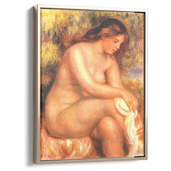 Bather drying her leg (1910) by Pierre-Auguste Renoir