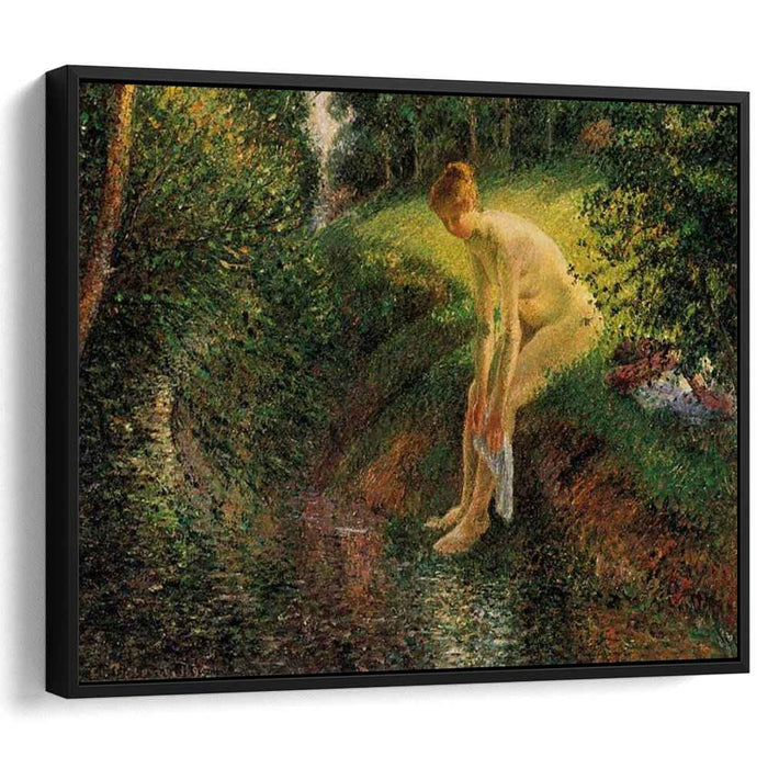 Bather in the Woods (1895) by Camille Pissarro