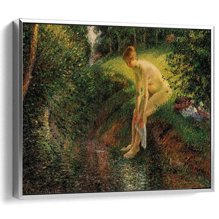 Bather in the Woods (1895) by Camille Pissarro