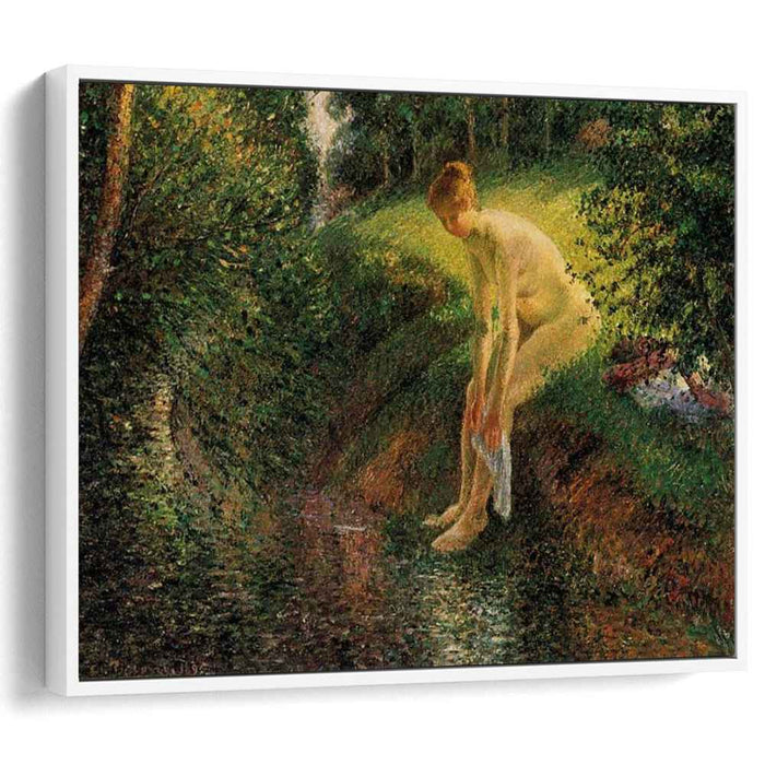 Bather in the Woods (1895) by Camille Pissarro