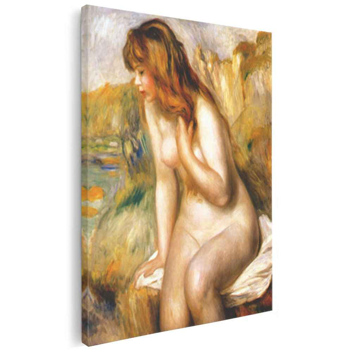 Bather seated on a rock (1892) by Pierre-Auguste Renoir