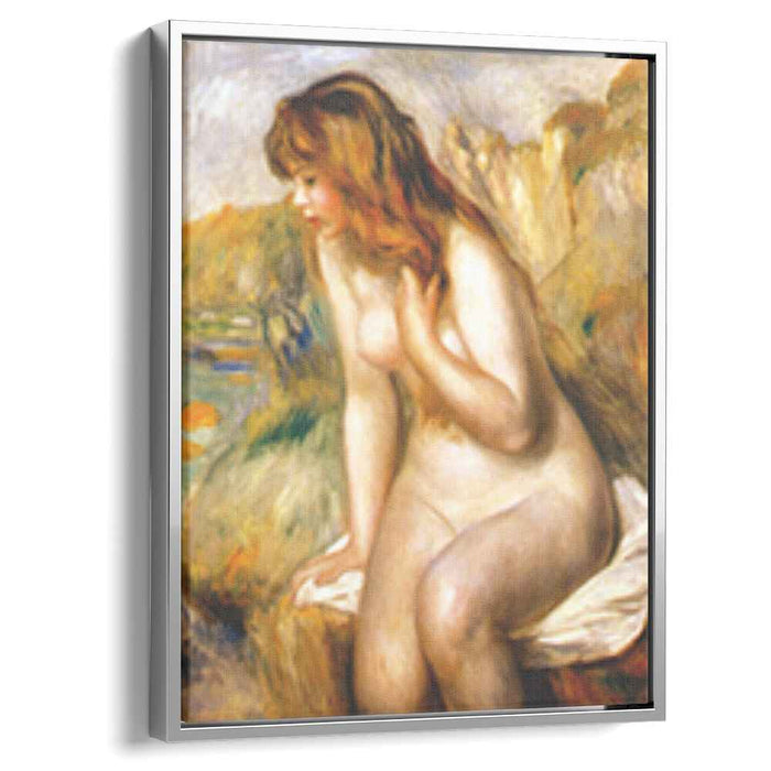 Bather seated on a rock (1892) by Pierre-Auguste Renoir