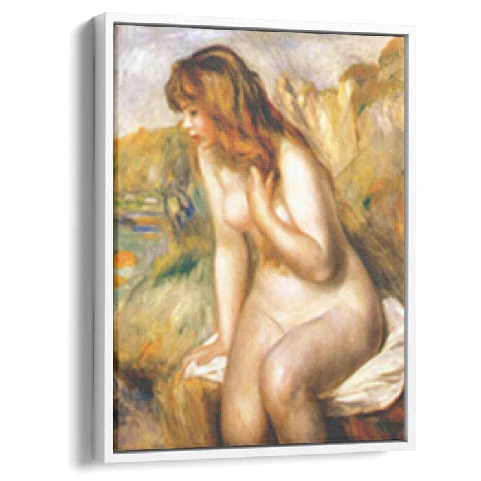 Bather seated on a rock (1892) by Pierre-Auguste Renoir