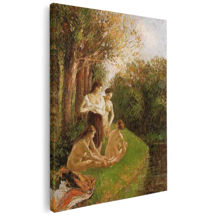 Bathers 2 (1895) by Camille Pissarro
