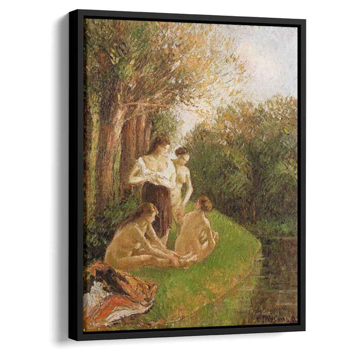 Bathers 2 (1895) by Camille Pissarro