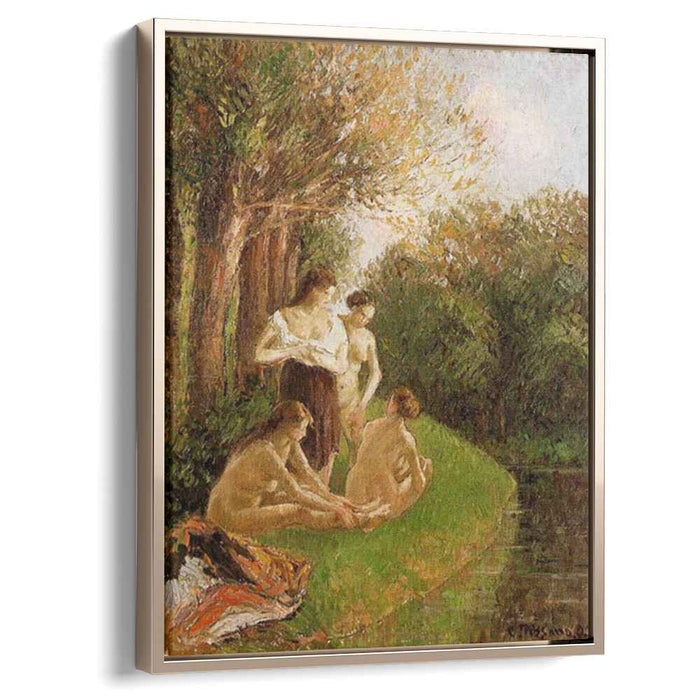 Bathers 2 (1895) by Camille Pissarro