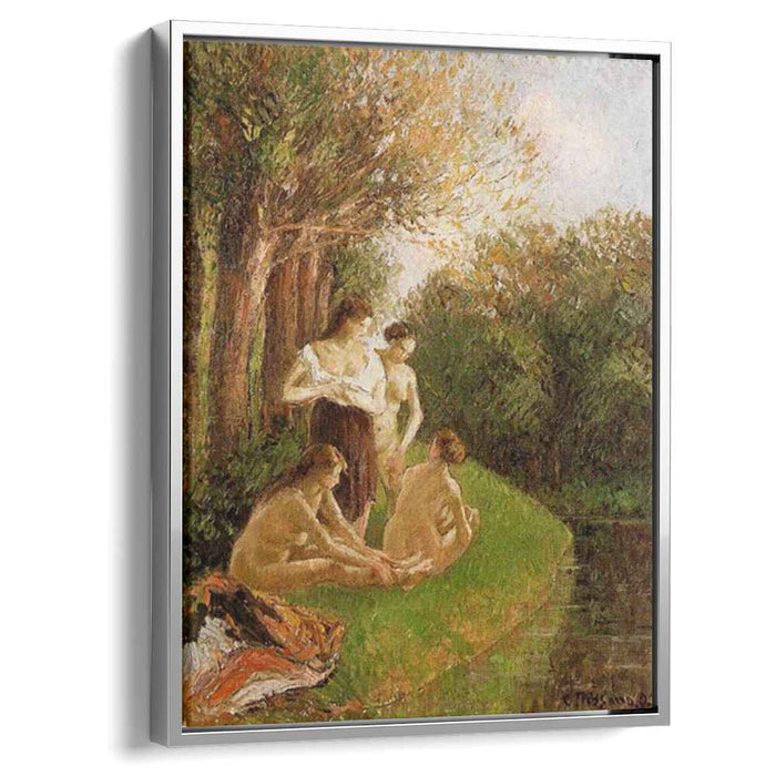 Bathers 2 (1895) by Camille Pissarro