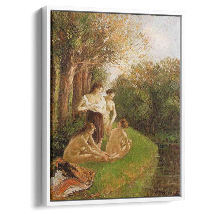 Bathers 2 (1895) by Camille Pissarro