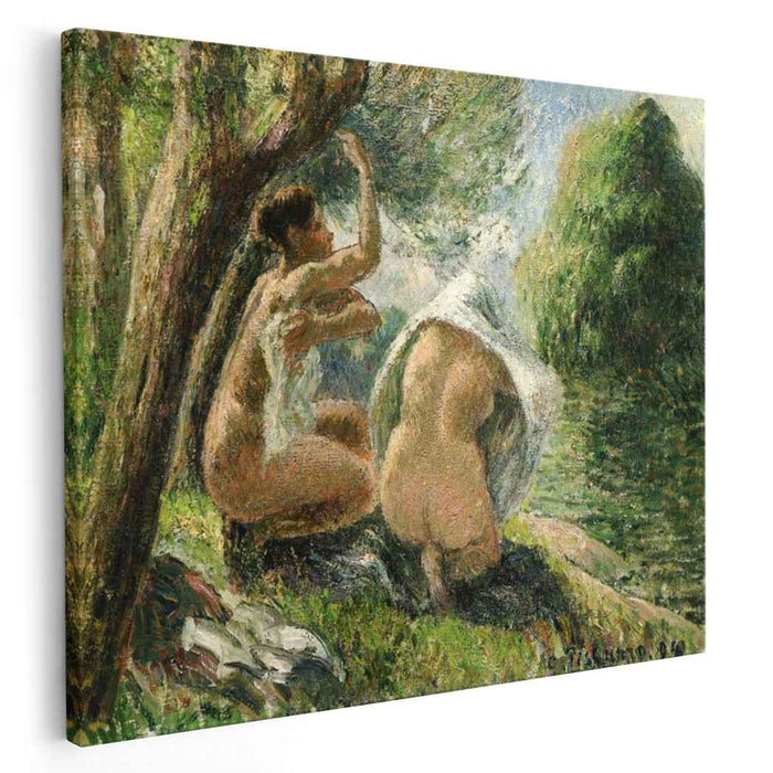 Bathers 3 (1894) by Camille Pissarro