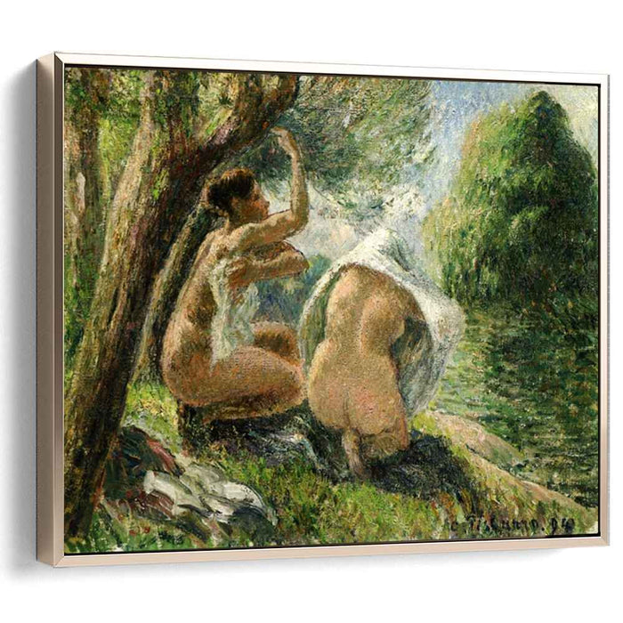 Bathers 3 (1894) by Camille Pissarro