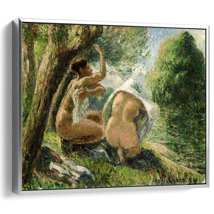 Bathers 3 (1894) by Camille Pissarro