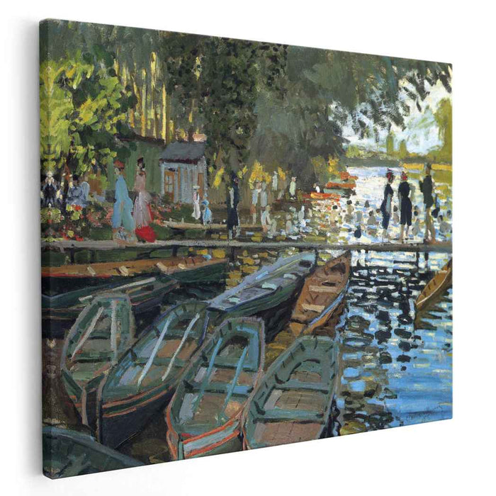 Bathers at La Grenouillere (1869) by Claude Monet