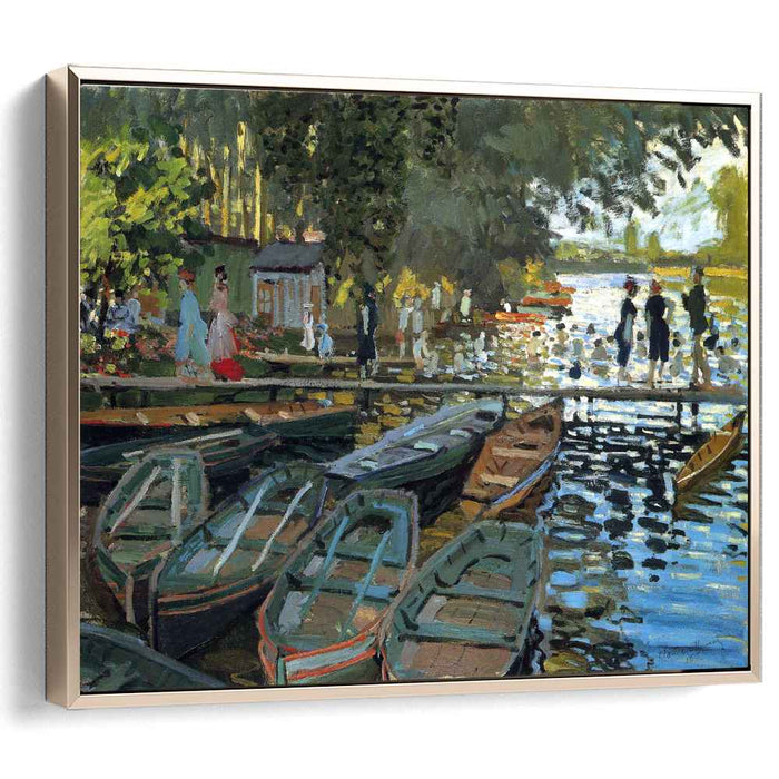 Bathers at La Grenouillere (1869) by Claude Monet