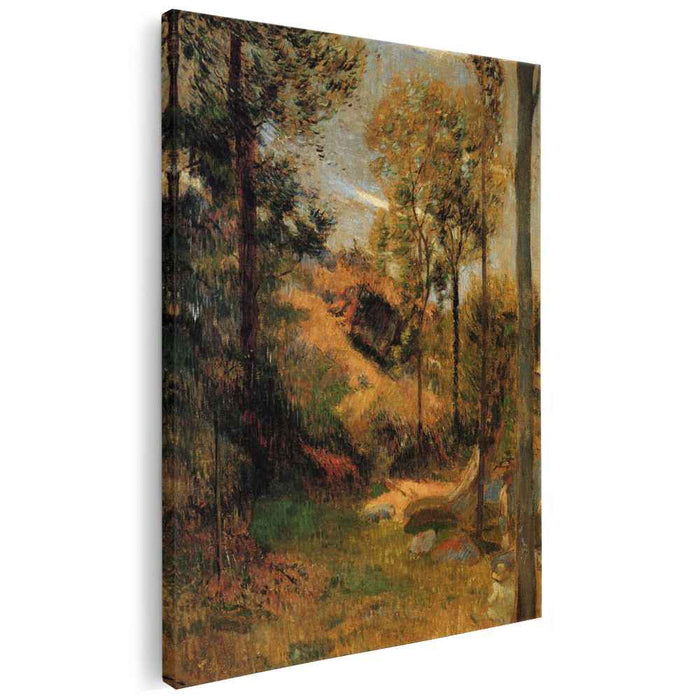 Bathing in Front of the Port of Pont-Aven (1886) by Paul Gauguin