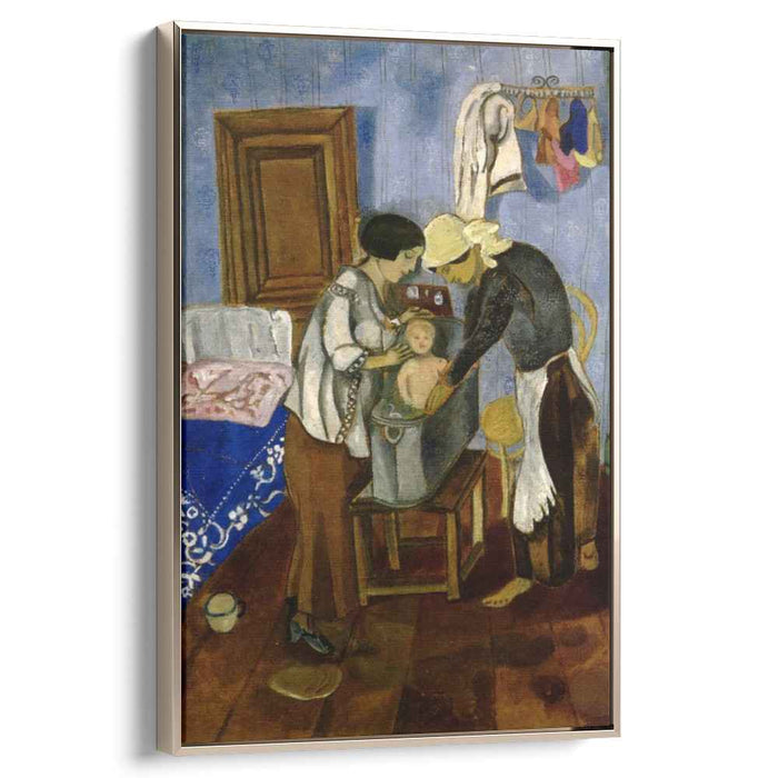 Bathing of a Baby (1916) by Marc Chagall