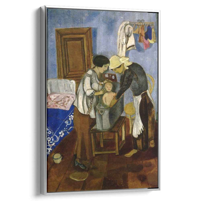 Bathing of a Baby (1916) by Marc Chagall