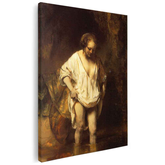 Hendrickje Bathing in a River (1654) by Rembrandt
