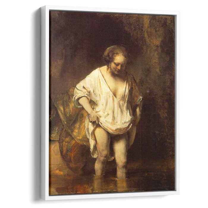 Hendrickje Bathing in a River (1654) by Rembrandt