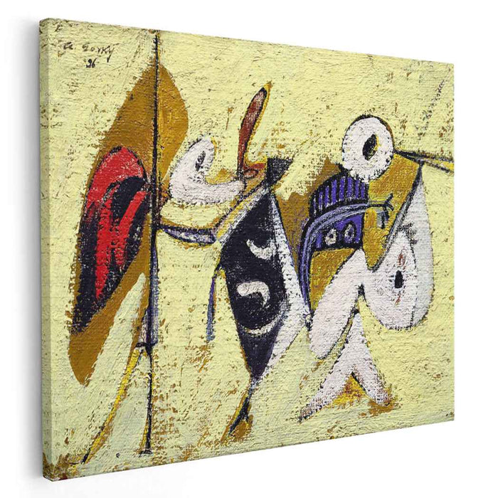 Battle at Sunset with the God of Maize (Composition No. 1) (1936) by Arshile Gorky