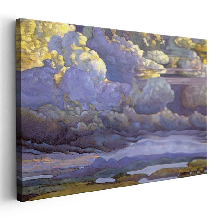 Battle in the Heavens (1912) by Nicholas Roerich