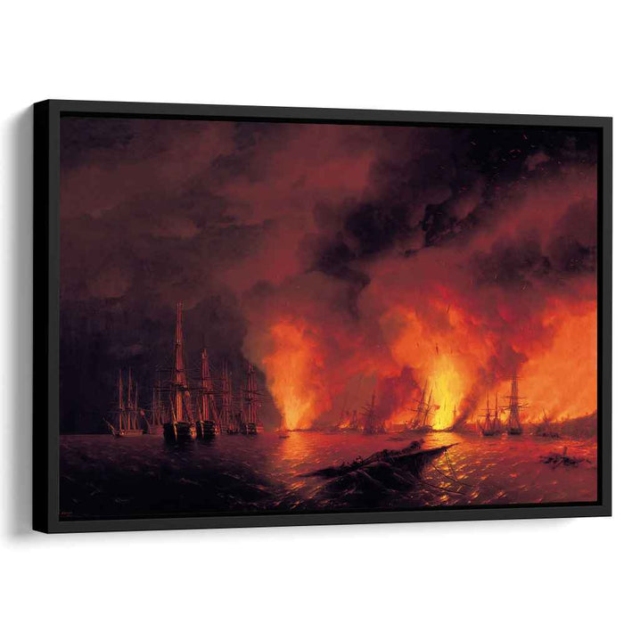 Battle of Sinop (1853) by Ivan Aivazovsky