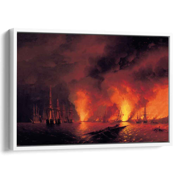 Battle of Sinop (1853) by Ivan Aivazovsky