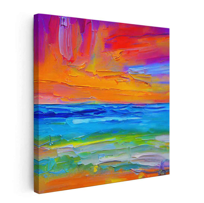 Tactile Emotion Evoked: Textured Abstract Expressionist Canvas Art