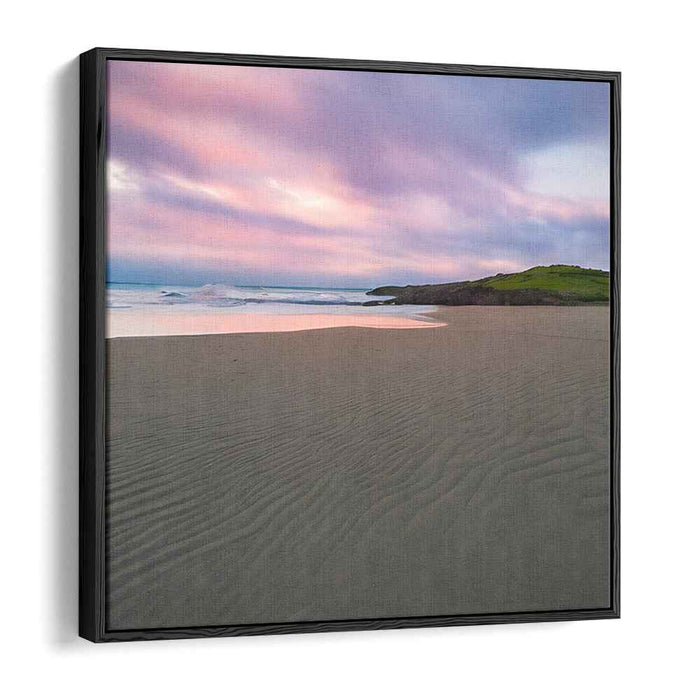 Seashore Melody: Coastal Serenity in Soft Pastels Canvas Art Print