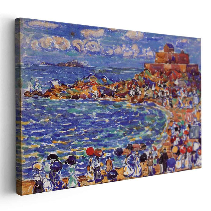 Beach, St. Malo by Maurice Prendergast