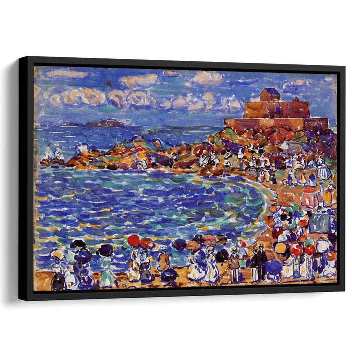 Beach, St. Malo by Maurice Prendergast