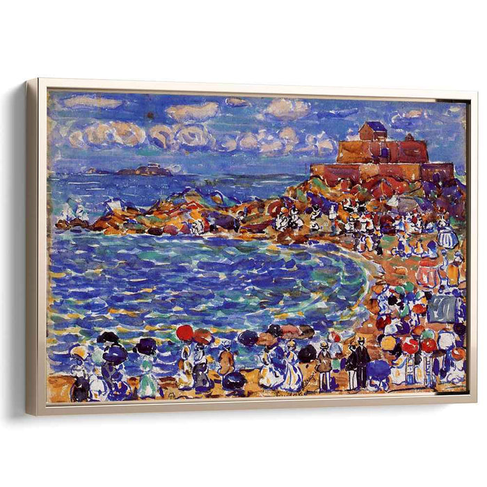Beach, St. Malo by Maurice Prendergast