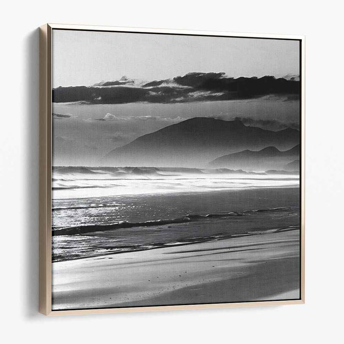 Monochrome Seaside Escape: Black and White Coastal Landscape Photography