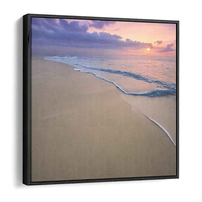 Twilight's Embrace: Captivating Sunset Seascape Canvas Art