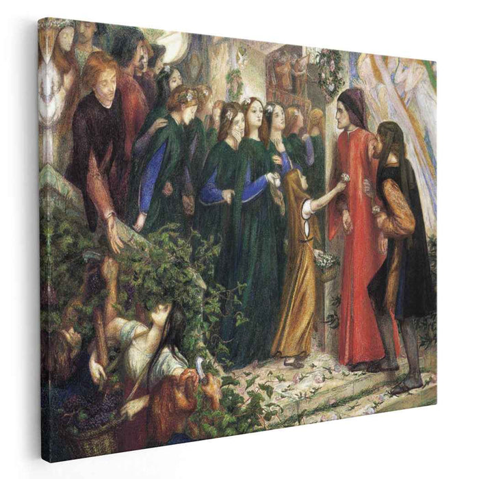 Beatrice, Meeting Dante at a Wedding Feast, Denies him her Salutation by Dante Gabriel Rossetti