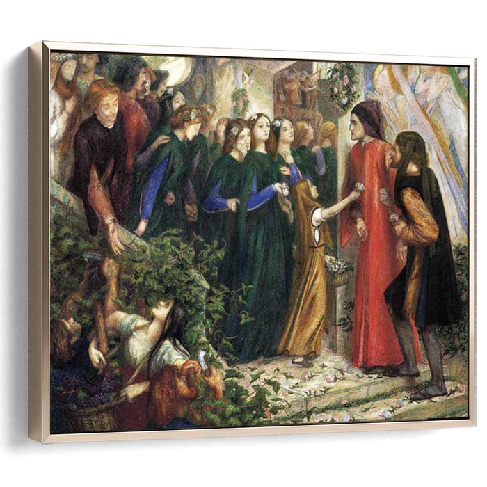 Beatrice, Meeting Dante at a Wedding Feast, Denies him her Salutation by Dante Gabriel Rossetti