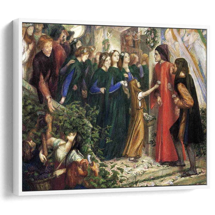Beatrice, Meeting Dante at a Wedding Feast, Denies him her Salutation by Dante Gabriel Rossetti
