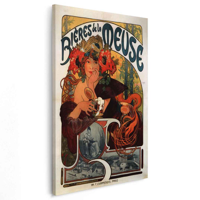 Beer of the Meuse (1897) by Alphonse Mucha
