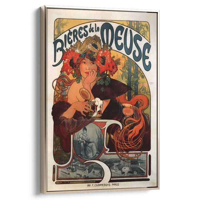 Beer of the Meuse (1897) by Alphonse Mucha